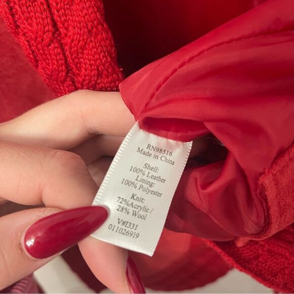 Coldwater Creek Suede Like Red Jacket - Picture 5 of 8